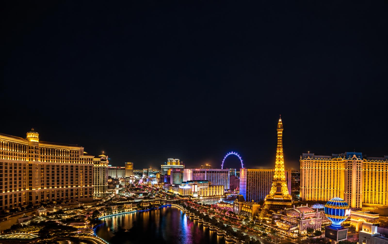 Las Vegas Strip illuminated at night